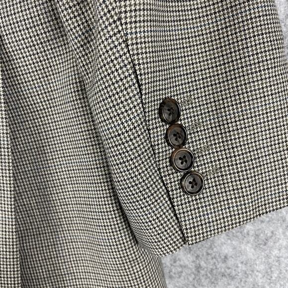 Stafford Year Round Blazer Sport Coat Mens 42R Herringbone Classic Fit Travel - Picture 14 of 16